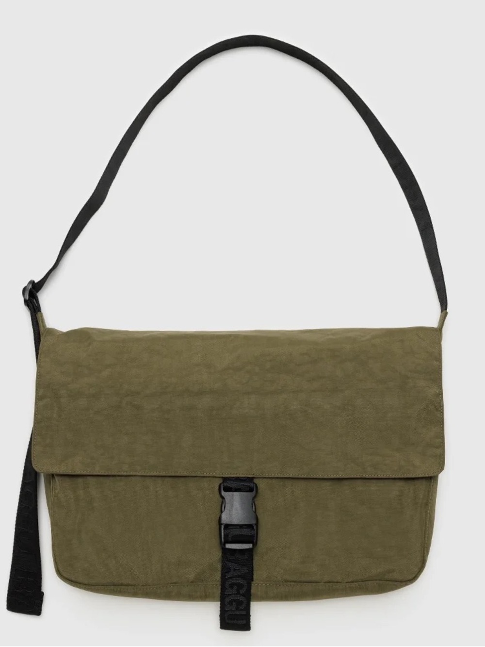 Baggu Nylon Messenger Bag - Seaweed